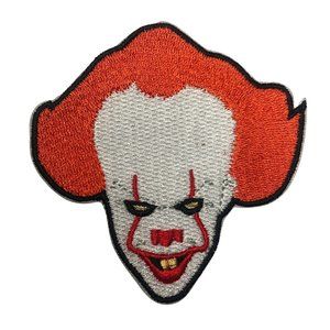IT Pennywise Clown Patch Embroidered Iron on Horror Stephen King Bill Skarsgård